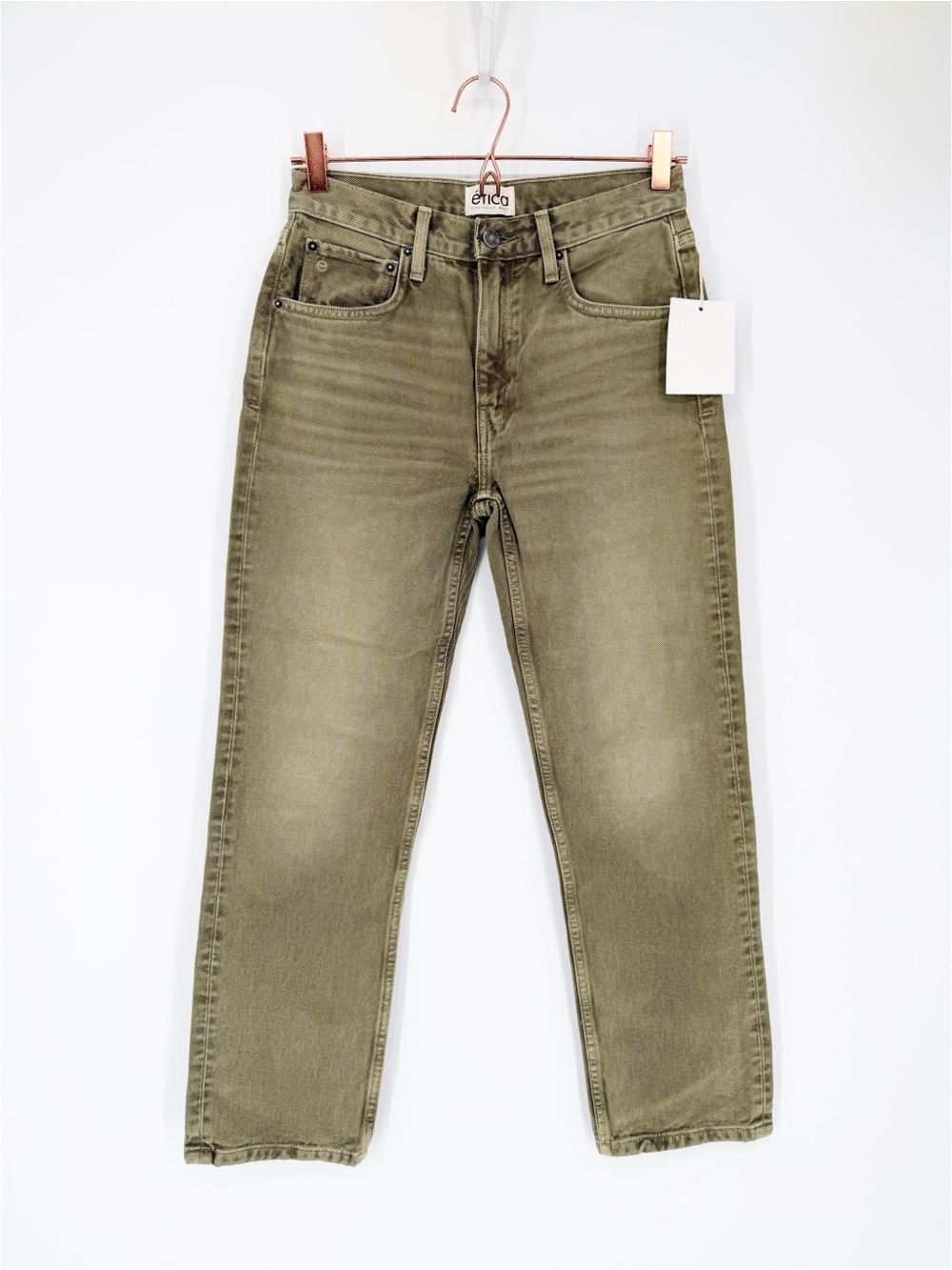NWT Etica Rhea Mid Rise Straight Size 24 in Otter